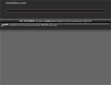 Tablet Screenshot of metaldec.com